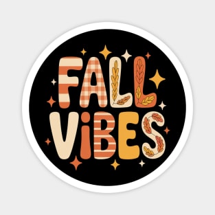 Fall Vibes Floral Fall Magnet
